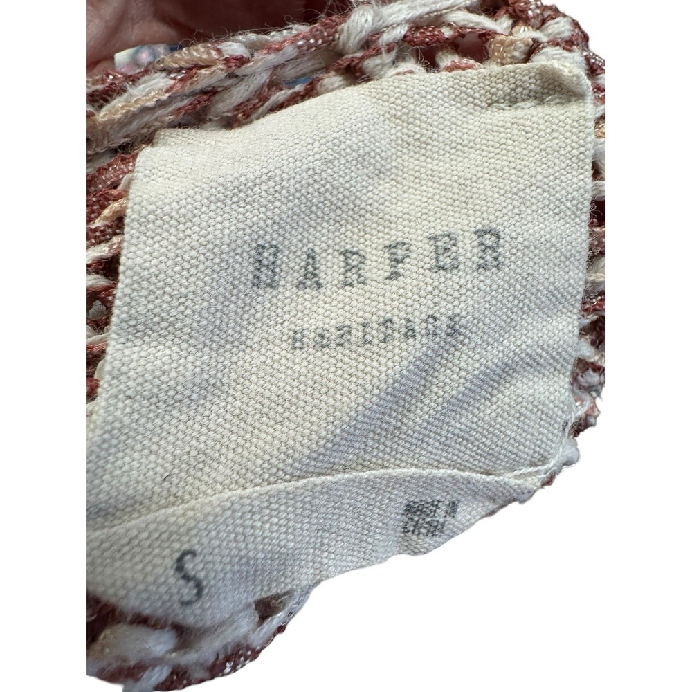 Harper Knit Tank Top Womens S Cream Pink Marled Sweater Cami Boho Festival - Picture 3 of 10